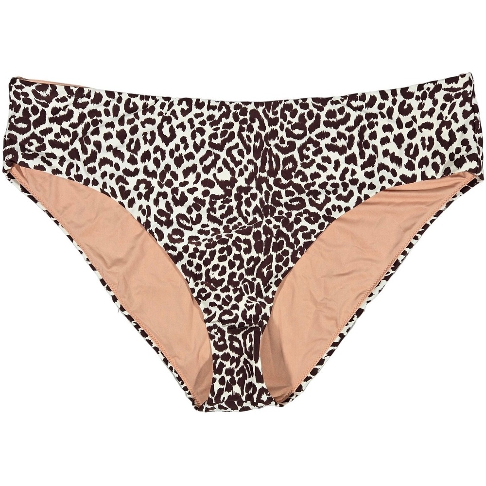 J. Crew High-rise bikini bottom in‎ leopard print 3X NWT